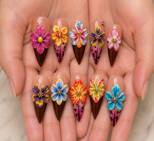 Summer Bunch Nails
